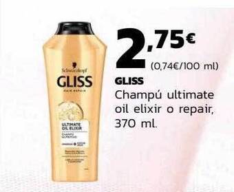 Supermercados Lupa Gliss champú ultimate oil elixir o repair oferta