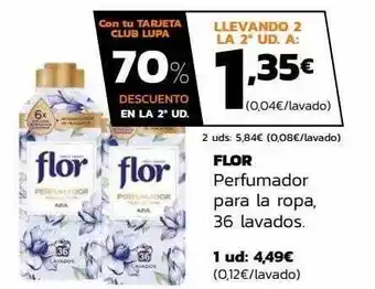 Supermercados Lupa Flor perfumador para la ropa oferta