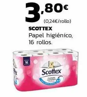 Supermercados Lupa Scottex papel higiénico 16 rollos oferta