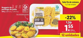 Lidl Nuggets de pollo oferta