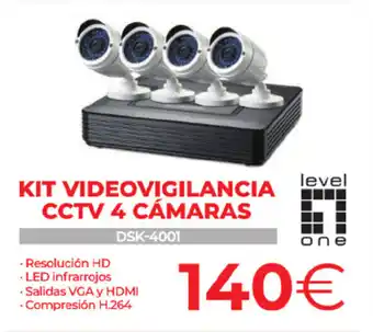 Computer Store Kit Videovigilancia CCTV 4 Cámaras oferta
