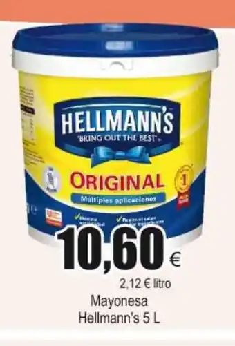 FROIZ Hellmann's Mayonesa 5L oferta