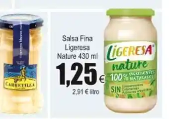FROIZ Ligeresa Salsa Fina Nature 430ml oferta