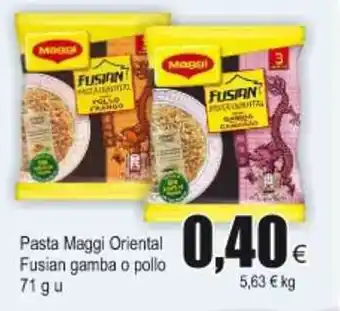 FROIZ Pasta Maggi Oriental Fusian gamba o pollo 71g u oferta
