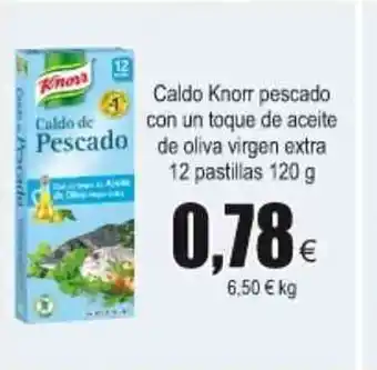FROIZ Knorr Caldo pescado con un toque de aceite e oliva virgen extra 120g oferta