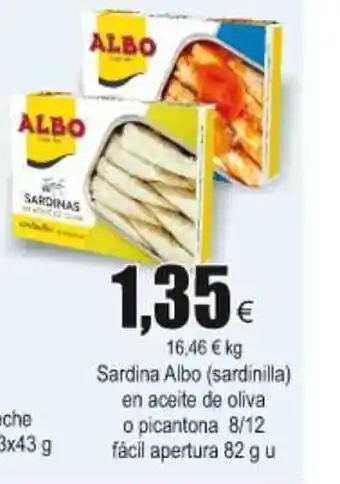 FROIZ sardina Albo en aceite de oliva o picantona oferta