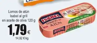 FROIZ Isabel al grill Lomos de atún en aceite de oliva 120g oferta
