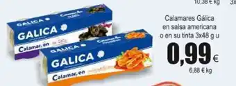 FROIZ Calamares Gálica en salsa Americana o en su tinta 3x48g u oferta