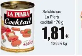 FROIZ La Piara Salchichas coctail 170g oferta