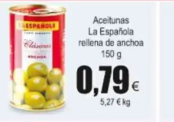 FROIZ La Española Aceitunas rellena de anchoa 150g oferta