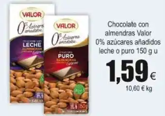 FROIZ Chocolate con almendras Valor 150g u oferta