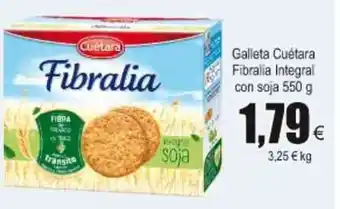 FROIZ Fibralia Galleta Cuetara Integral con soja 55-g oferta