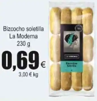 FROIZ La Moderna Bizcocho soletilla 230g oferta