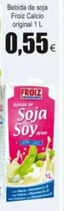 FROIZ bebida de soja Froiz Calcio original 1L oferta