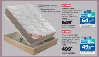 Carrefour Colchón cirene arcón abatible floor pikolin oferta