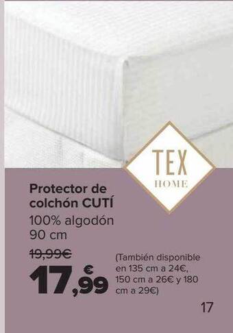 Carrefour Protector de colchón cutí oferta