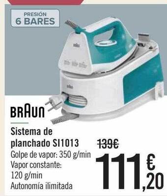 Carrefour Braun sistema de planchado si1013 oferta