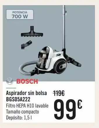 Carrefour Aspirador sin bolsa bgs05a222 oferta