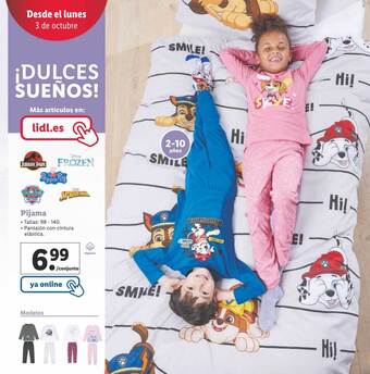 Lidl Pijama oferta