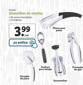 Lidl Ernesto utensilios de cocina oferta