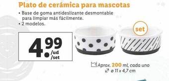 Lidl Plato de cerámica para mascotas oferta