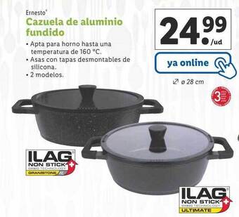 Lidl Ernesto cazuela de aluminio fundido oferta