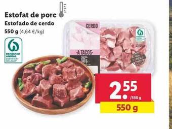 Lidl Estofado de cerdo oferta