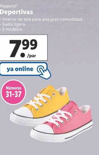 Lidl Pepperts! deportivas oferta