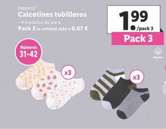 Lidl Pepperts! calcetines tobilleros oferta