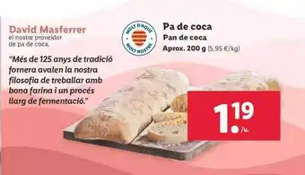 Lidl Pan de coca oferta