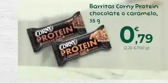 SPAR Gran Canaria Barritas corny protein chocolate o caramelo oferta