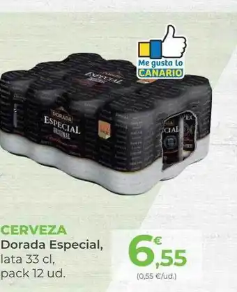 SPAR Gran Canaria Cerveza dorada especial lata pack 12 oferta