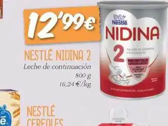 SPAR Gran Canaria Nestlé nidina 2 leche de continuación oferta