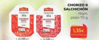 SPAR Gran Canaria Chorizo o salchichón regio plato oferta