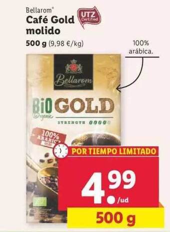 Lidl Bellarom café gold molido oferta