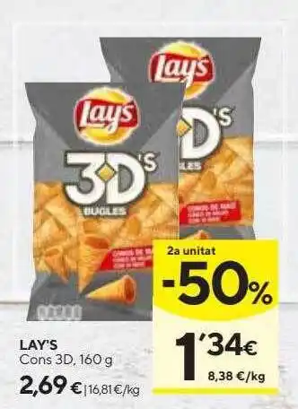 Caprabo Lay's cons 3d oferta