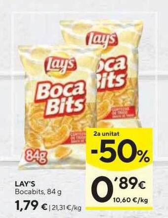 Caprabo Lay's bocabits oferta
