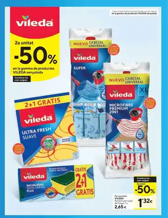 Caprabo Vileda recanvi per a pal de fregar oferta