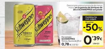 Caprabo Schweppes tònica oferta