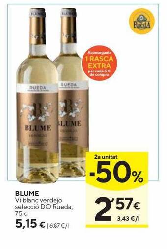 Caprabo Blume vi blanc verdejo selecció do rueda oferta