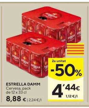 Caprabo Estrella damm cervesa oferta