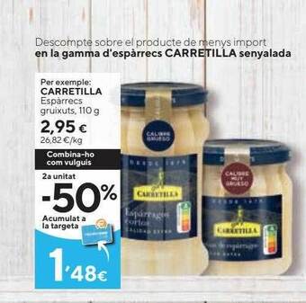 Caprabo Carretilla espàrrecs gruixuts oferta