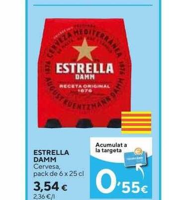 Caprabo Estrella damm cervesa oferta