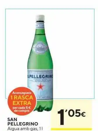 Caprabo San pellegrino aigua amb gas 1l oferta