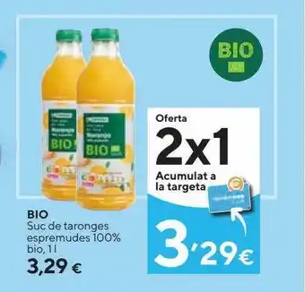 Caprabo Bio suc de taronges espremudes 100% bio oferta