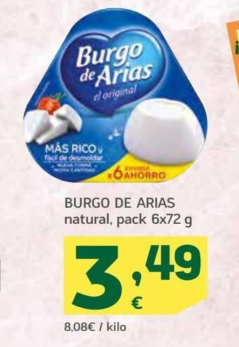 HiperDino Queso fresco burgo de arias oferta