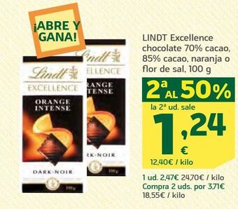 HiperDino Chocolate lindt oferta