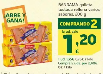 HiperDino Galletas tostadas bandama oferta