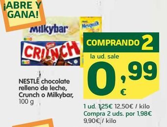 HiperDino Chocolate nestlé oferta