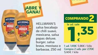 HiperDino Salsas hellmann's oferta